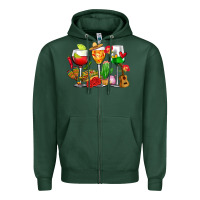 Sports Green mexico wine glasses cups Zipper Hoodie - CTS Tumbler Store