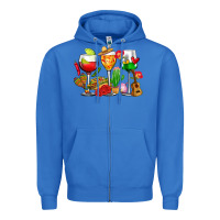 True Royal mexico wine glasses cups Zipper Hoodie - CTS Tumbler Store