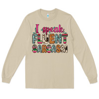 Mushroom i speak fluent sarcasm Long Sleeve Tee - Zillion Design Studio