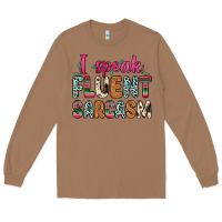 Toasted Coconut i speak fluent sarcasm Long Sleeve Tee - Zillion Design Studio
