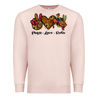 Pale Pink peace love rodeo Premium Sweatshirt - JahusDesignShop