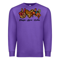 Purple peace love rodeo Premium Sweatshirt - JahusDesignShop