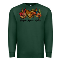Sports Green peace love rodeo Premium Sweatshirt - JahusDesignShop