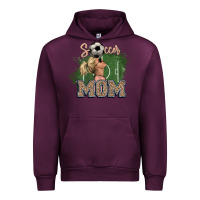 Mauve Wine soccer mom Urban Hoodie - NancyCooperArtShop