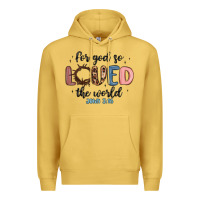 Antique Gold for god so loved the world Premium Hoodie - MaliasSmallBusiness