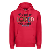 Cardinal for god so loved the world Premium Hoodie - MaliasSmallBusiness