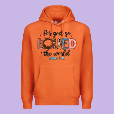For God So Loved The World Premium Hoodie Designed By Maliassmallbusiness