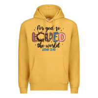 Mustard for god so loved the world Premium Hoodie - MaliasSmallBusiness