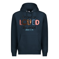 Navy for god so loved the world Premium Hoodie - MaliasSmallBusiness
