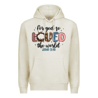 Oatmeal Heather for god so loved the world Premium Hoodie - MaliasSmallBusiness