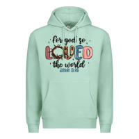 Seafoam for god so loved the world Premium Hoodie - MaliasSmallBusiness