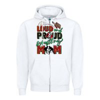 White loud and proud wrestling mom Zipper Hoodie - Zillion Design Studio