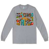 Heather Grey teaching my Long Sleeve Tee - texasbilliewilder