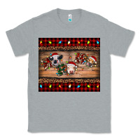 Heather Grey hohoho christmas cows Classic Tee - RanaPortraitStore