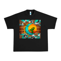 Black sunflower desert cactus turquoise crescent Urban Heavy Tee - Artiststas