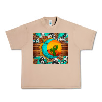 Burro sunflower desert cactus turquoise crescent Urban Heavy Tee - Artiststas