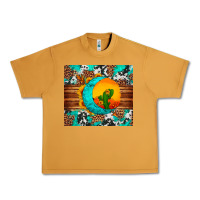 Peanut Butter sunflower desert cactus turquoise crescent Urban Heavy Tee - Artiststas