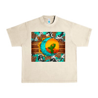 Sandshell sunflower desert cactus turquoise crescent Urban Heavy Tee - Artiststas