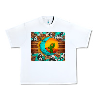 White sunflower desert cactus turquoise crescent Urban Heavy Tee - Artiststas