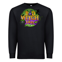 Black bad witch vibes Premium Sweatshirt - BundleAndBundleShop