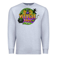 Heather Grey bad witch vibes Premium Sweatshirt - BundleAndBundleShop
