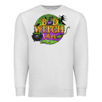 Oatmeal Heather bad witch vibes Premium Sweatshirt - BundleAndBundleShop