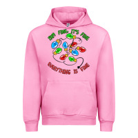 Fuchsia Pink i'm fine it's fine everything is fine Urban Hoodie - MaliasSmallBusiness