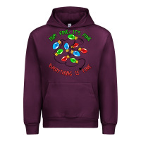 Mauve Wine i'm fine it's fine everything is fine Urban Hoodie - MaliasSmallBusiness