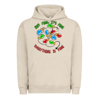 Pigment French Oak i'm fine it's fine everything is fine Urban Hoodie - MaliasSmallBusiness