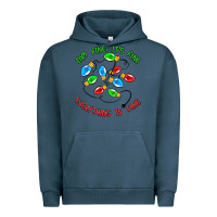 Pigment Midnight Navy i'm fine it's fine everything is fine Urban Hoodie - MaliasSmallBusiness