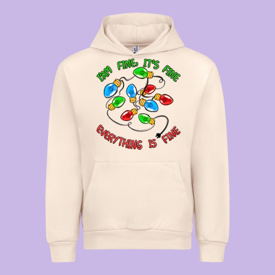 I'm Fine It's Fine Everything Is Fine Urban Hoodie Designed By Maliassmallbusiness