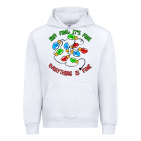 White i'm fine it's fine everything is fine Urban Hoodie - MaliasSmallBusiness
