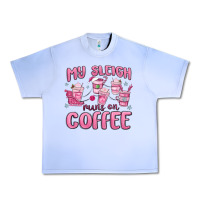 Grape Ice my sleigh runs on coffee Urban Heavy Tee - MaliasSmallBusiness