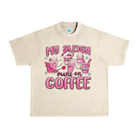 Sandshell my sleigh runs on coffee Urban Heavy Tee - MaliasSmallBusiness
