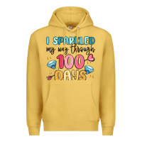 Antique Gold i sparkled my way through 100 days Premium Hoodie - MaliasSmallBusiness