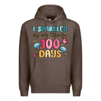 Coffee i sparkled my way through 100 days Premium Hoodie - MaliasSmallBusiness