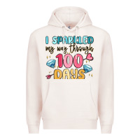 Pale Pink i sparkled my way through 100 days Premium Hoodie - MaliasSmallBusiness