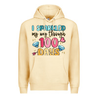 Pina Colada i sparkled my way through 100 days Premium Hoodie - MaliasSmallBusiness