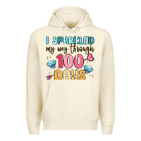 Sandshell i sparkled my way through 100 days Premium Hoodie - MaliasSmallBusiness