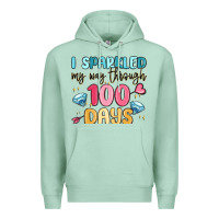 Seafoam i sparkled my way through 100 days Premium Hoodie - MaliasSmallBusiness