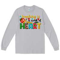Moon Dust teaching is a work of heart tbw Long Sleeve Tee - texasbilliewilder