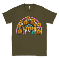 Army Green mom with sunflower rainbow mothers day Classic Tee - texasbilliewilder