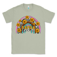 Matcha mom with sunflower rainbow mothers day Classic Tee - texasbilliewilder