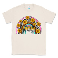 Natural mom with sunflower rainbow mothers day Classic Tee - texasbilliewilder
