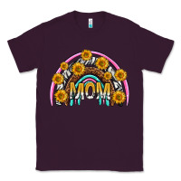 Plum mom with sunflower rainbow mothers day Classic Tee - texasbilliewilder