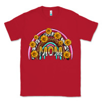 Red mom with sunflower rainbow mothers day Classic Tee - texasbilliewilder