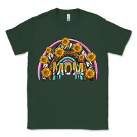 Sports Green mom with sunflower rainbow mothers day Classic Tee - texasbilliewilder