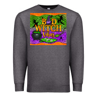 Charcoal Heather bad witch vibes tumbler Premium Sweatshirt - BundleAndBundleShop