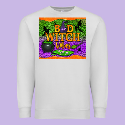 Bad Witch Vibes Tumbler Premium Sweatshirt Designed By Bundleandbundleshop
