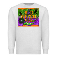Oatmeal Heather bad witch vibes tumbler Premium Sweatshirt - BundleAndBundleShop